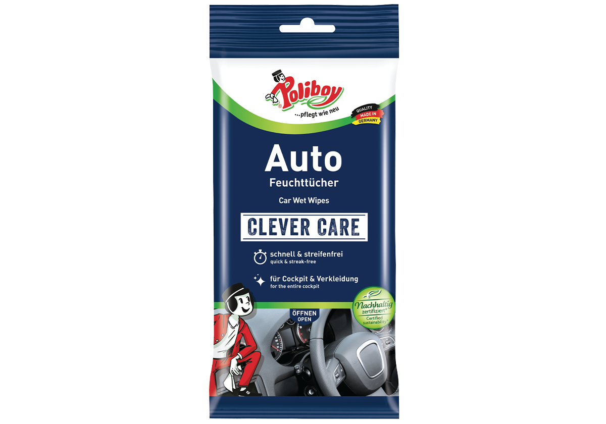 POLIBOY Clever Care Car Wet Wipes 汽車遊艇專用清潔濕紙巾 - RankingDak hong kong