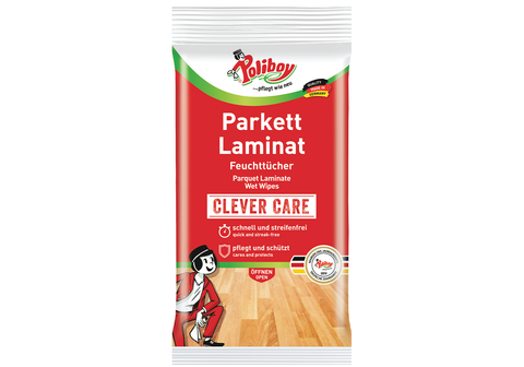 POLIBOY Clever Care Parquet Laminate Wet Wipes 實木地板及層壓地板專用清潔濕紙巾 - RankingDak hong kong