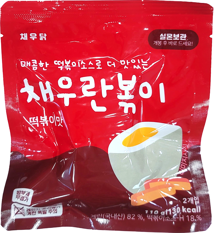 chaewoodak 常溫即食雞蛋 (辣炒年糕味) (2件/PACK) - RankingDak hong kong