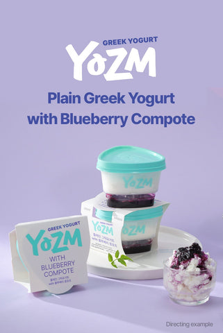 【韓國空運直送・限量預購】(12g 蛋白質) YOZM 極濃厚希臘乳酪系列 (經典藍莓味) - RankingDak hong kong